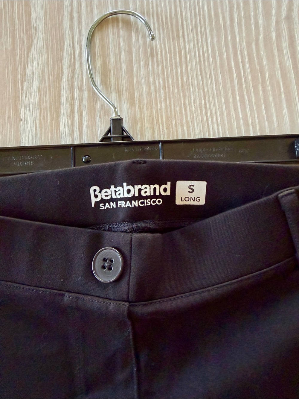 Betabrand Black Women's Trousers - Small Long